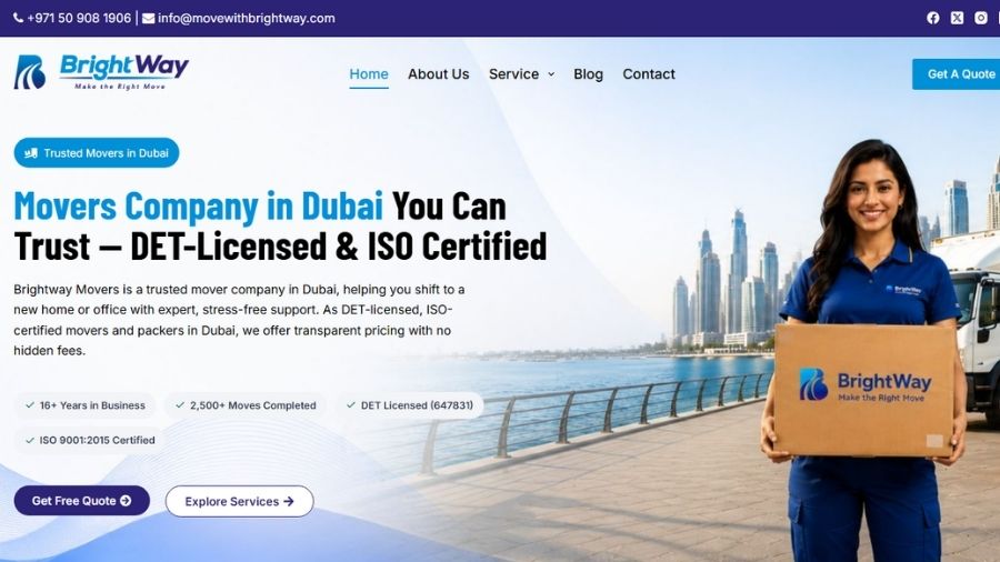 Brightway Movers - DET-Licensed & ISO Certified