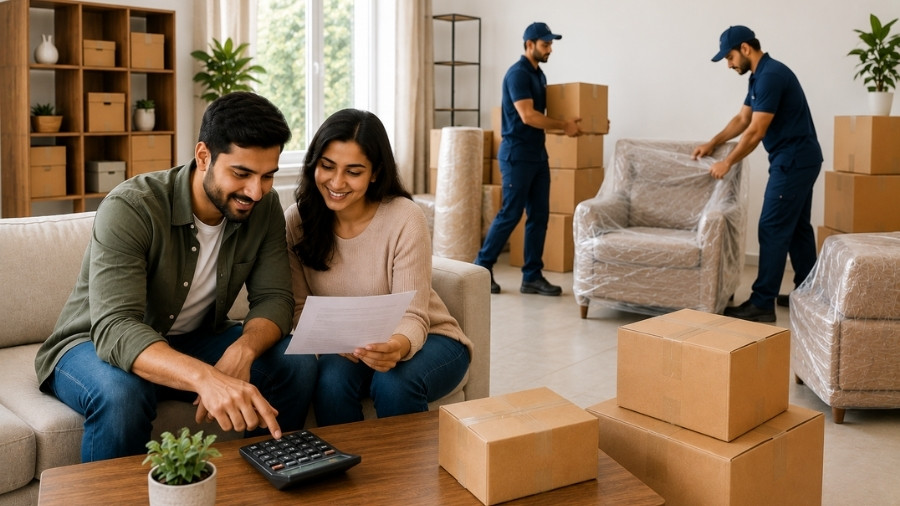 Villa Moving Cost With Packing vs. Without Packing